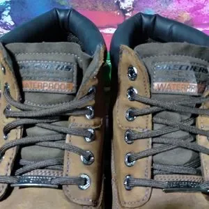 Skechers 4442 EW Boots Mens Size 10.5 Hiking Casual Brown Leather Waterproof Skechers | Shoes | Skechers 4442 Ew Boots Mens Size 5 Hiking  main image 4